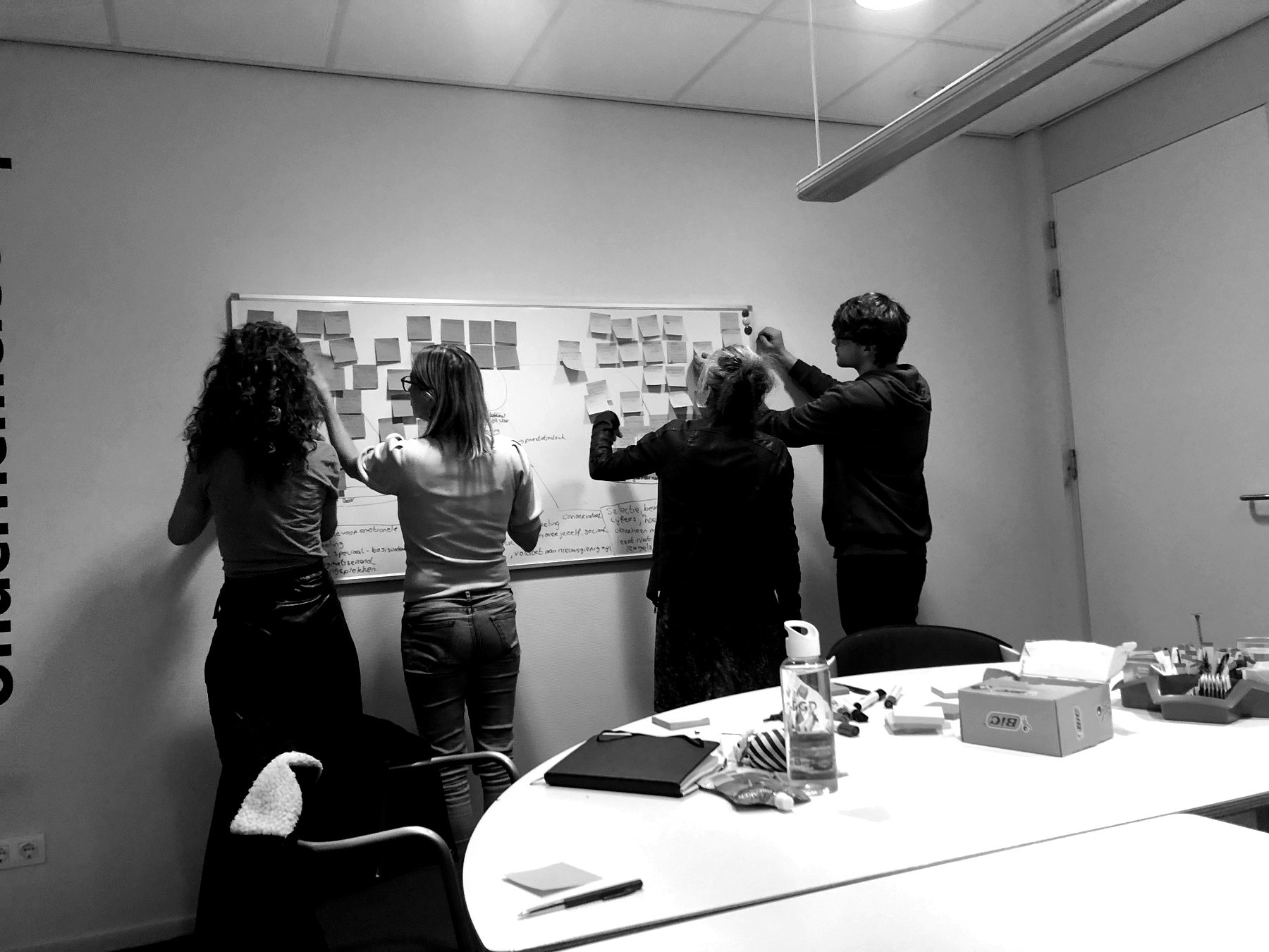 Workshop met post-its